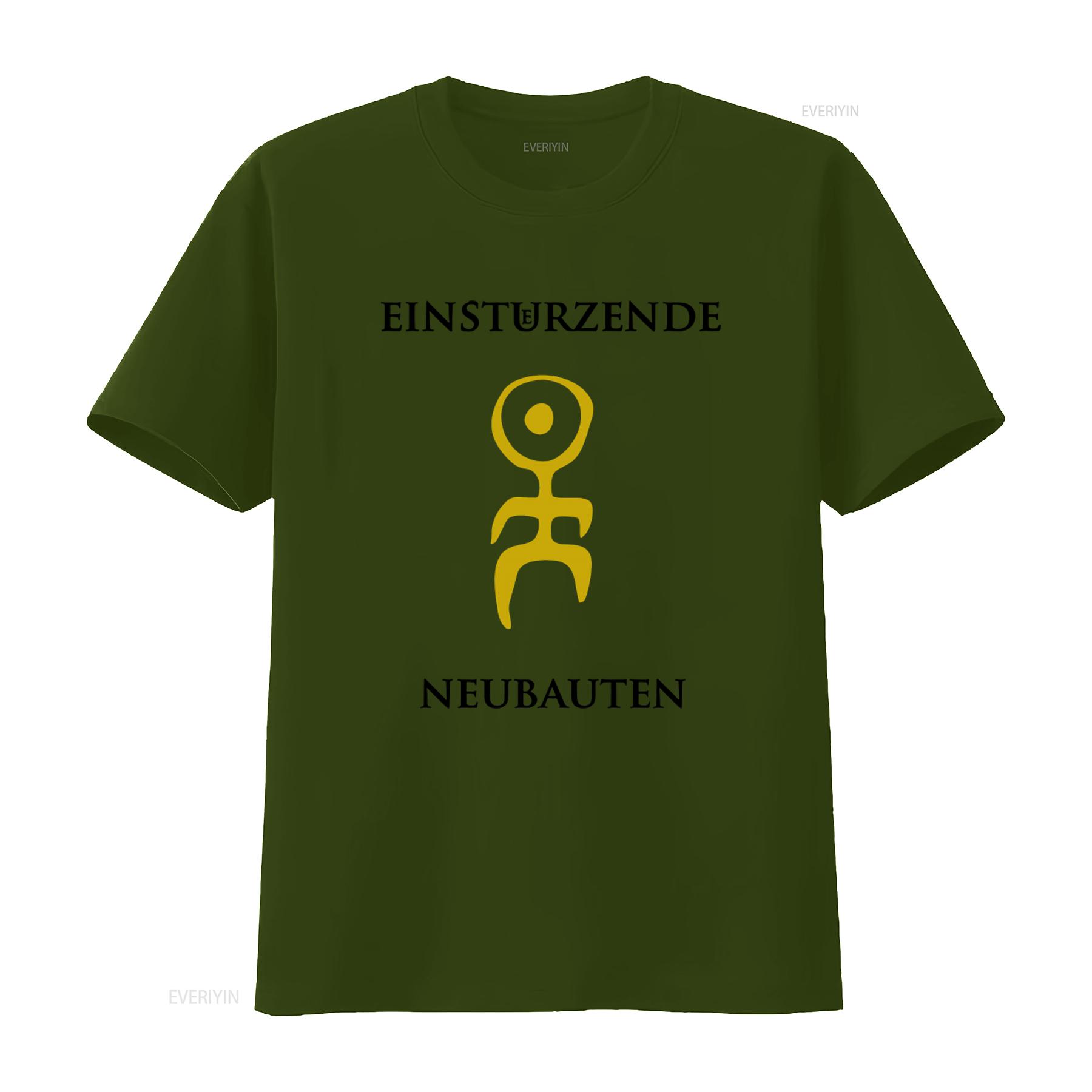 

Einstürzende Neubauten Логотип гурту Принт Чоловіча футболка Мода вінтажний Випрана мода М яка Дихаюча Зручна Унісекс Повсякденна S