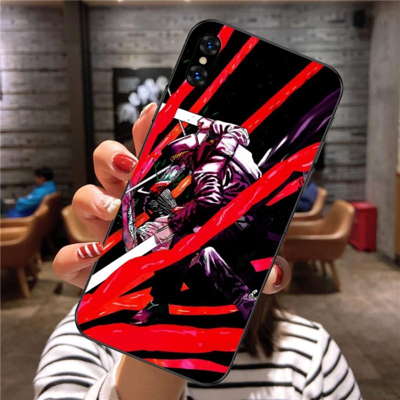 Chainsaw Man Anime Handyhülle für Xiaomi Mi 12 11T 10T 9T Lite Pro Ultra Note 10 Poco F3 F4 X4 GT Weiche Schwarze Handyhülle
