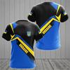 Fashion New Ukrainian Flag Graphic 3D Print T-shirt Ukrainian Emblem Men’s Sports Tops  National Day Gifts Personalized Tee
