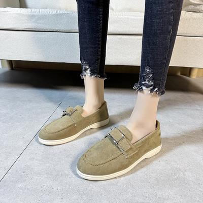 2024 Women's Loafers Faux Suede Flats Candy Color Slip On Flat Shoes Black Loafer Plus Size Woman Oxford Shoes Zapatos Mujer