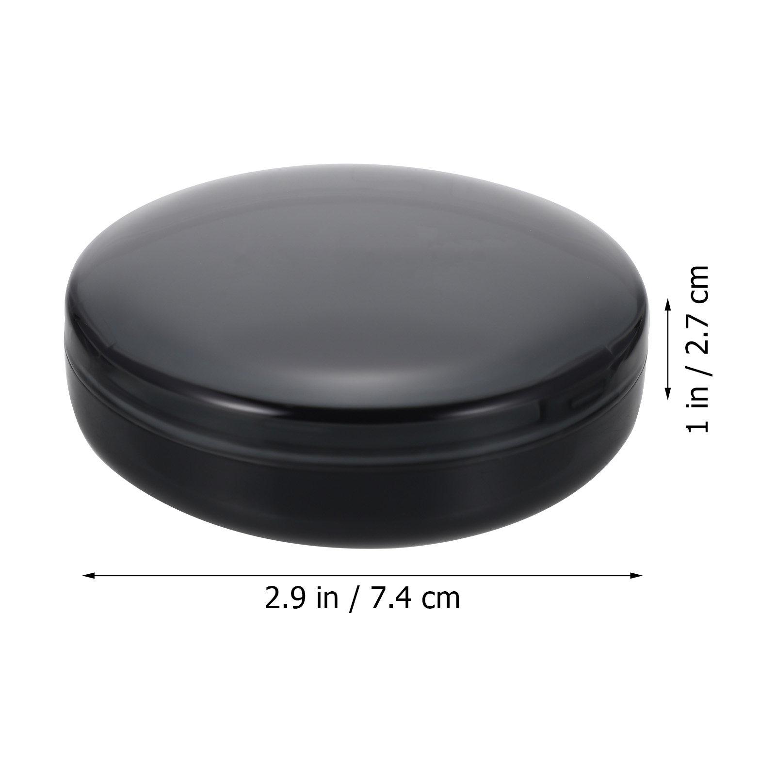 

1Set Portable Retainer Storage Box Compact Waterproof Travel Denture Case Anti-Scratch Orthodontic Retainer Case for Braces and чёрный