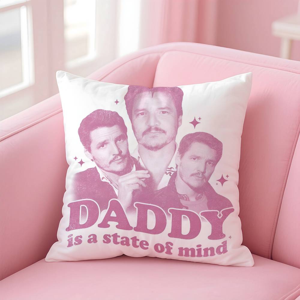 Hot Actor P-Pedro Pascal Pillow Case Anti-Dustmite Pillowcase Invisible Zipper Silky Short Plush Sofa Cushion Cover