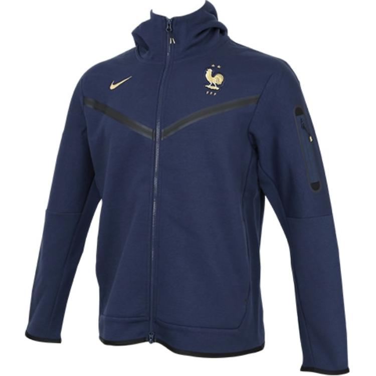 

Nike Худи на молнии с вышивкой логотипа FW22 Мужские куртки Темно-синий DH4772-410 L