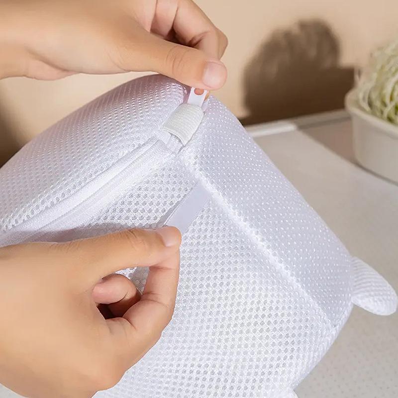 Cute Rabbit Laundry Bag Anti-Deformation Mesh Washing Pouch For Bras, Underwear, Lingerie Machine-Wash Special Home Travel Use
