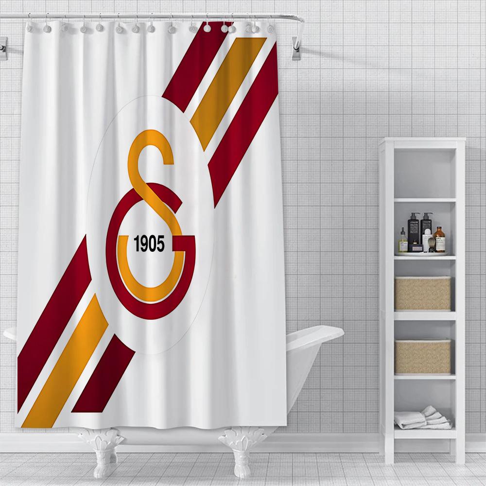 

G-Galatasaray Shower Curtain Waterproof Polyester Fabric Paint Colorful Bath Curtains Home Bathroom Decor Curtain With Hook YL90x180cm