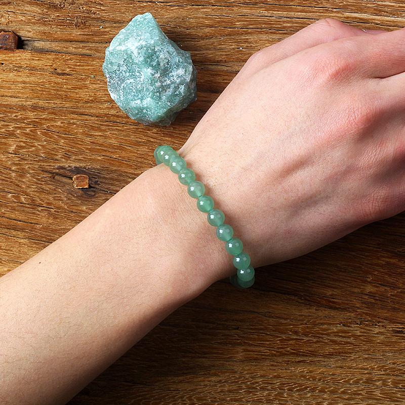 Original Natural Green Aventurine Beaded Bracelets Women Aventurine Jades Quartz Mala Beads Bracelet Meditation Healing Jewelry