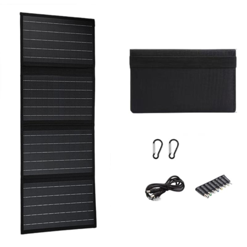 

Portable Solar Charging Device 40W Folding Solar Charge Cell Plate Charging Device For Travelling Camping Hiking 1