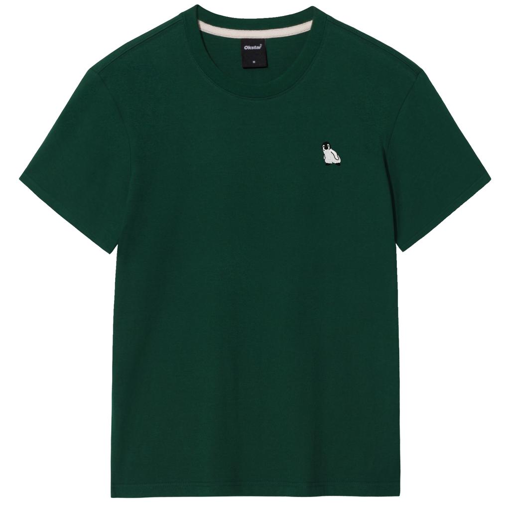 OKSTAR Penguin Embroidered Short Sleeve T-Shirt (Type A)