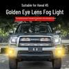 23-25 Haval H5 Front Bumper LED Fog Lights - Glossy Gold Dual Lens