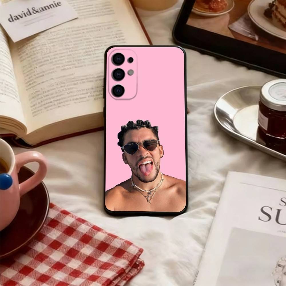 Bad Bunny Phone Case For Samsung S25,S24,S21,S22,S23,S30,Ultra,S20,Plus,Fe,Lite,Note,10,Soft Black Cover