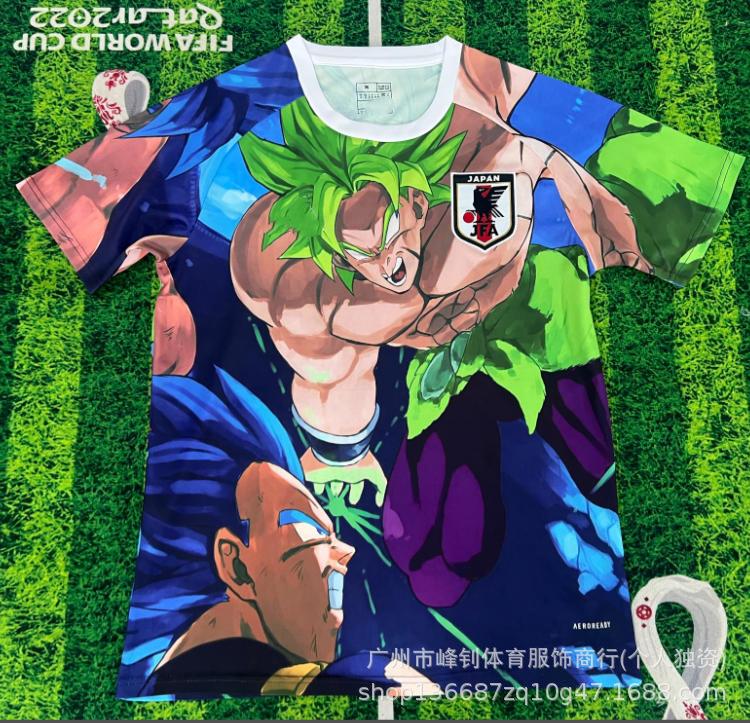 Maillot de football animé Coupe du Monde 2026, maillot thème dessin animé japonais, maillot de sport respirant pour l'entraînement