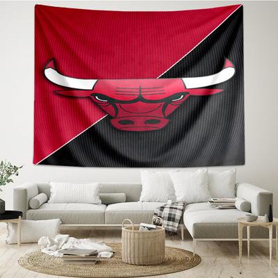 Red Bulls Basketball Tapestry, Unique Design Tapestry, Wall Decor for Bedroom,Livingroom, Playroom,Heartwarming Fan Holiday Gifts