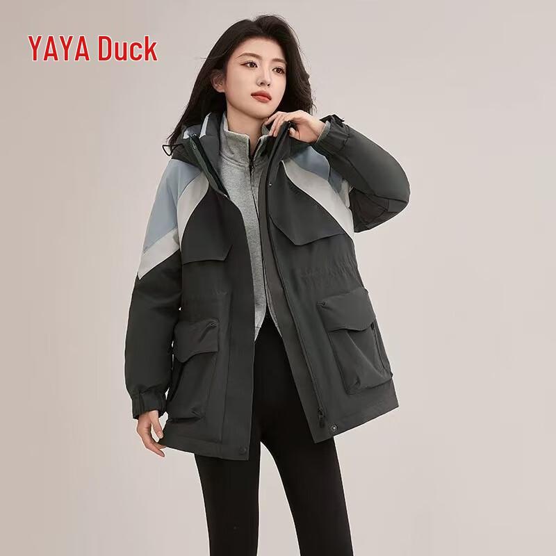 Yaya Women's Mid-Length Cinch Waist Down Jacket