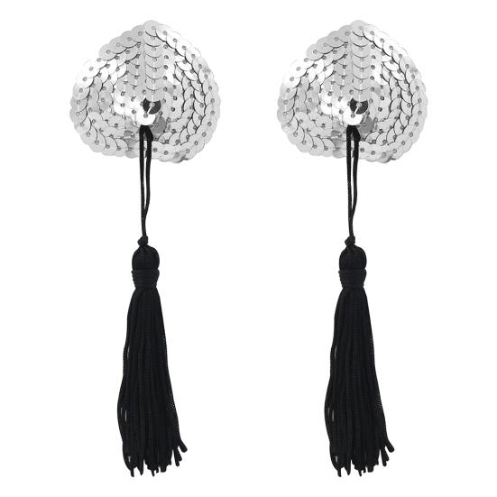 Sexy Femei Bling paiete ciucuri piept petale sutien sfarcului capac pasties autocolant