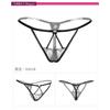 Hollow Sexy Thong Low Waist Transparent Lace Elastic Underwear Women's French Temptation Seamless T Pants 2154