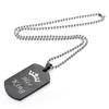 His Queen, Her King Stainless Steel Necklace for Men and Women - New European and American Style