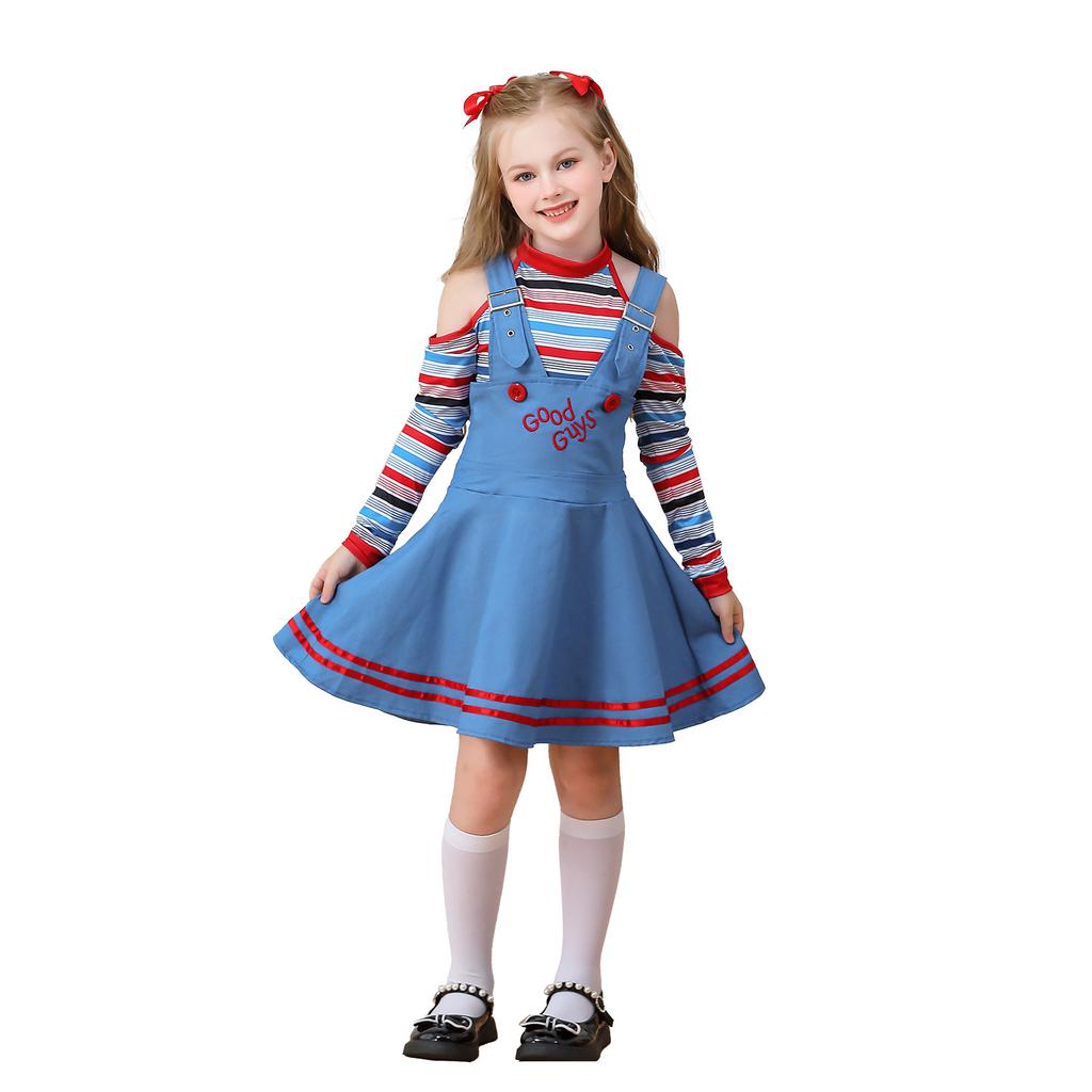 Halloween Children's Costumes Horror Ghost Baby Dress Epiphany Circus Clown Costume Girls European and American Movies