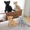 Høykvalitets Simulering Leopard Plysjleketøy Søt Løve Kjæledyr Svart Panter Dukke Barn Baby Bursdagsgave Mykt Utstoppet Plysjleketøy