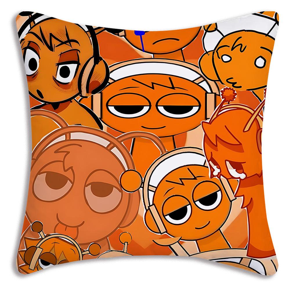 Joc amuzant Pentru S-SprunkiS Huse de Pernă Desene Animate Canapea Decorative Casă Imprimare Față-Verso Pluș Scurt Drăguț Husă Pernă