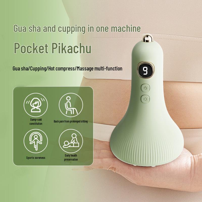 Smart Electric Gua Sha & Cupping Massager - Full Body Meridian Brush & Scraper