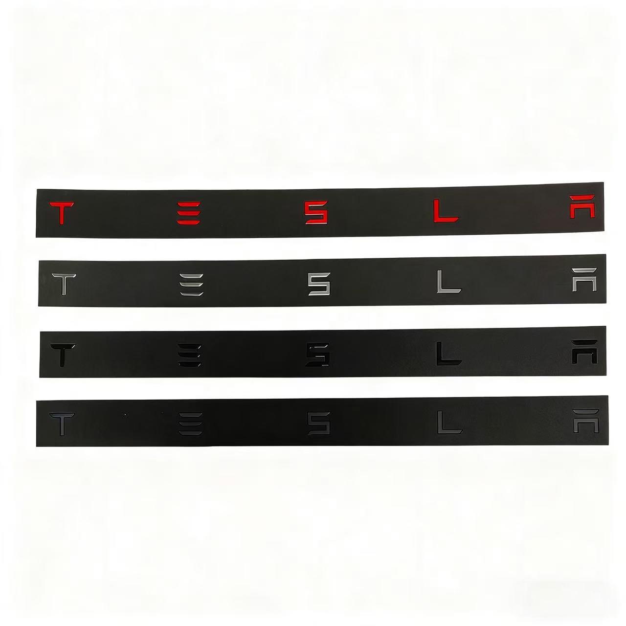 

1PCS Car trunk sticker Accessories For Tesla SpaceX Model 3 Highland 2023 S X Y Y-Eur Roadster Bonina Coi P75D P85D P90D P100D 1Pcs&Matte Black