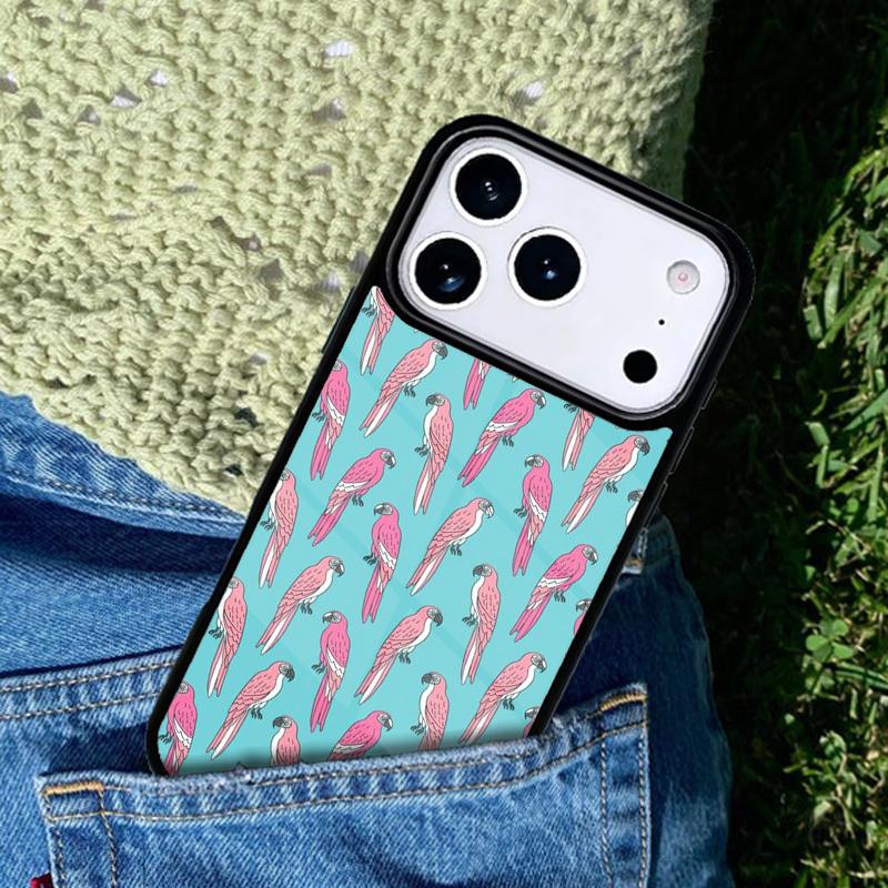 Parrots Colorful Jungle Art mobile phone case Compatible with IPhone 17 16 15 14 13 12 11Pro Max 17 Air cover