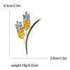 Trendy Rhinestone Wheat Ear Brooches for Women Ukrainian Wheats Pins Enamel Plant Badges Office Party Friend Gifts Accessories