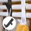 Radiator Hook Towel Drying Rack 8 Plastic Hooks for Home Use Black White