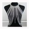 European And American Fashion New Models, Personalized Long Fringed Rhinestone Chest Chain, Nightclub Style Shiny Sexy Top Body Chain