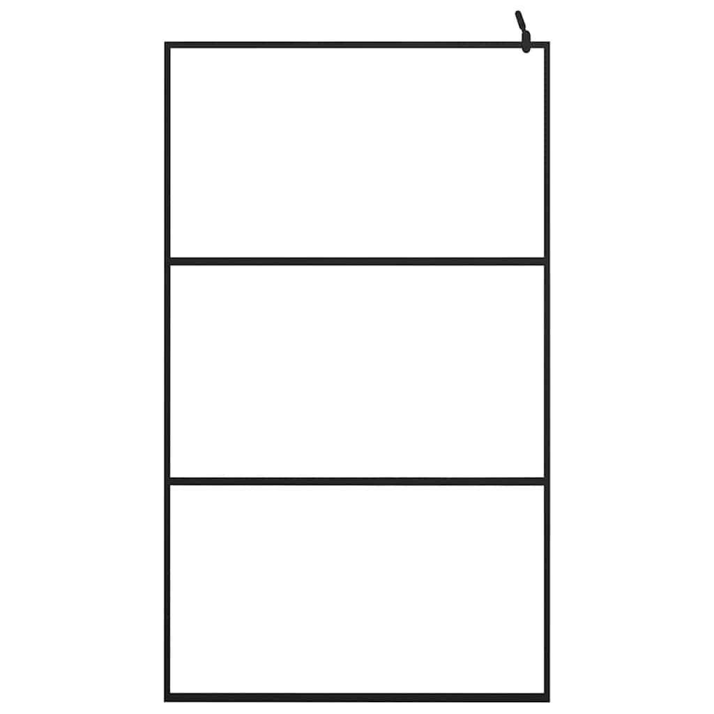 Vidaxl Shower Wall, Transparent Esg Glass, 115 X 195 Cm