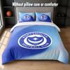 Juego de Ropa de Cama con Diseño del Portsmouth FC 1 Funda Nórdica + 2 Fundas de Almohada Suave Transpirable Ropa de Cama para el Hogar