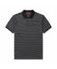 BRENTWOOD [Life Performance] Striped Polo Neck T-Shirt Brtam26002Bkx
