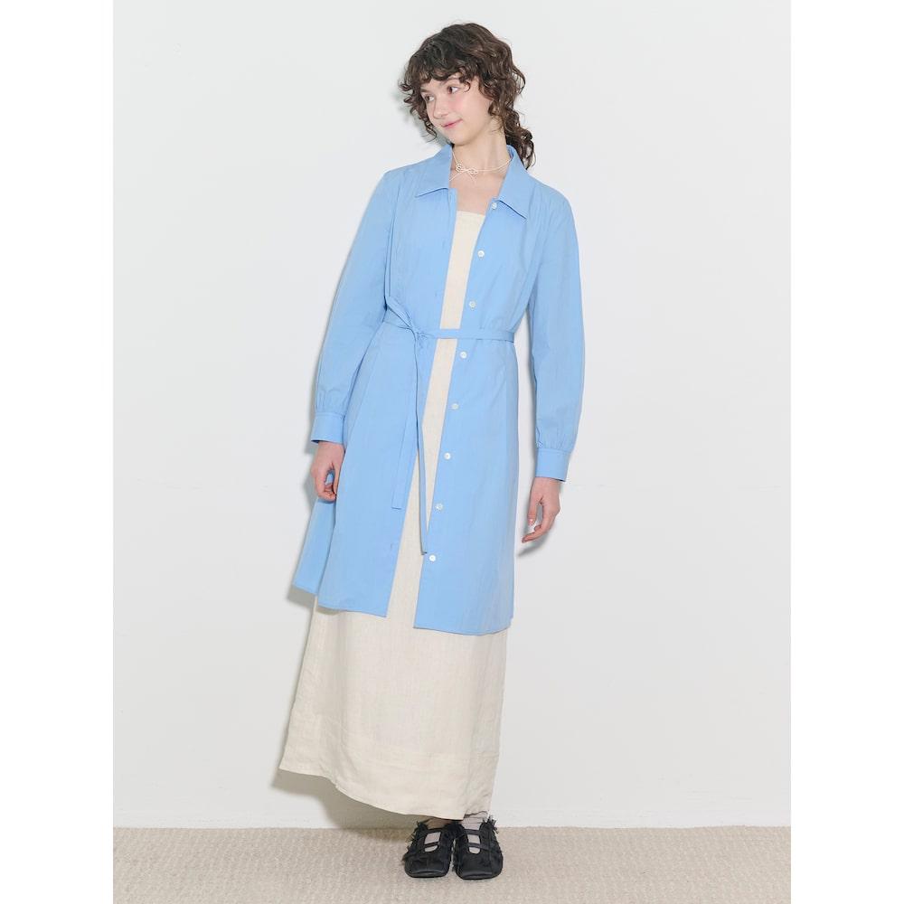 Binpolleidiseu [B. My] Voluminous Sleeve Medium Length Dress Sky Blue (Bf5271N01Q)