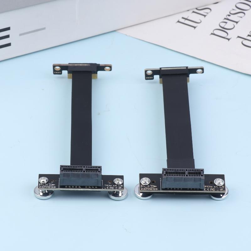 Cavo Riser PCIe 3.0/4.0 X1 Angolo Retto a 90 Gradi Adattatore Cavo di Estensione PCIe Adattatore Scheda Riser PCIe Express Estensore a Nastro
