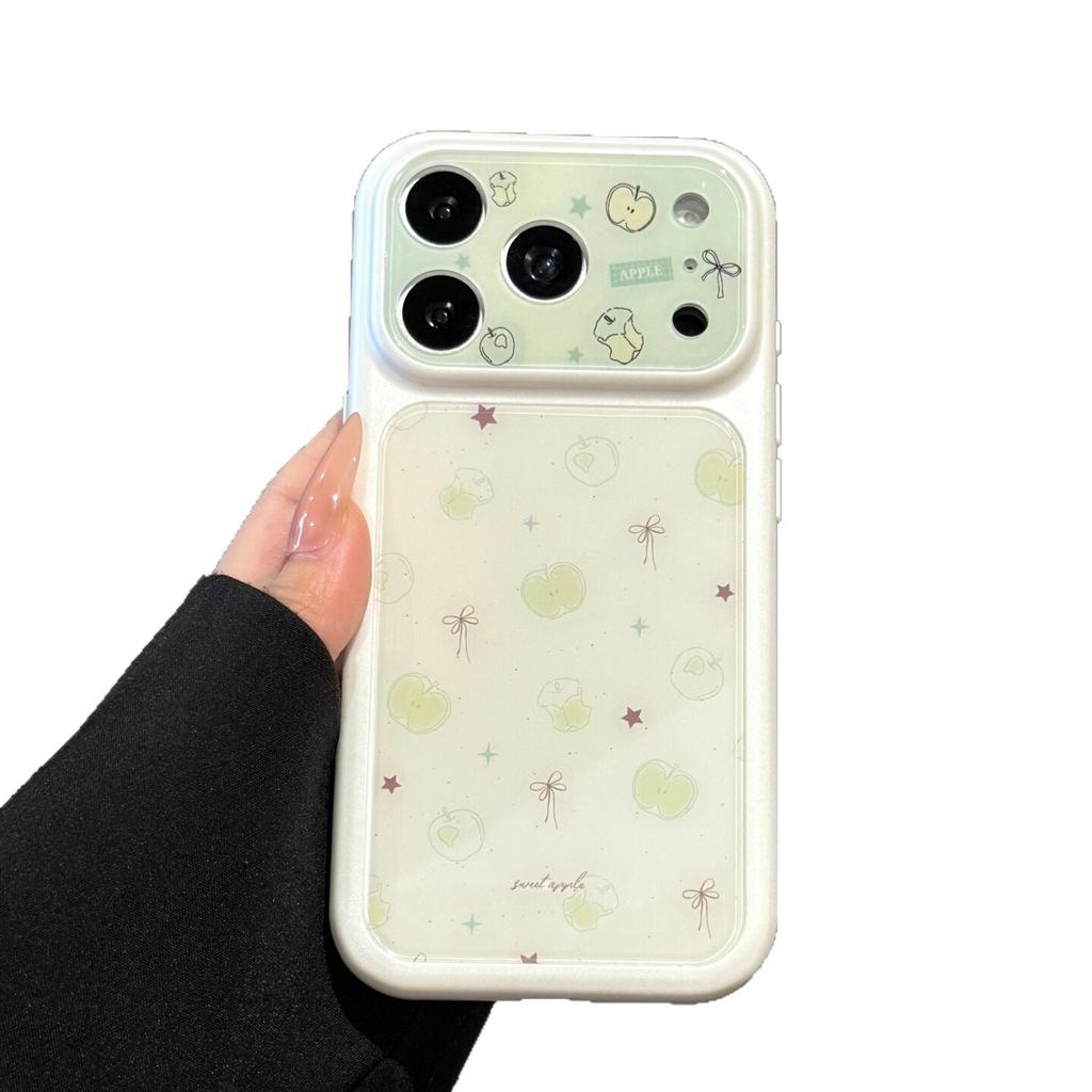 Fresh Green Apple Bow Is Suitable for Apple Promax Mobile Phone Case Girls High Value/anti-drop