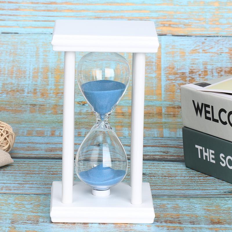 Clessidra in Legno Multicolore: Timer da 5/15/30 Minuti per Lavarsi i Denti dei Bambini e Decorazioni Creative