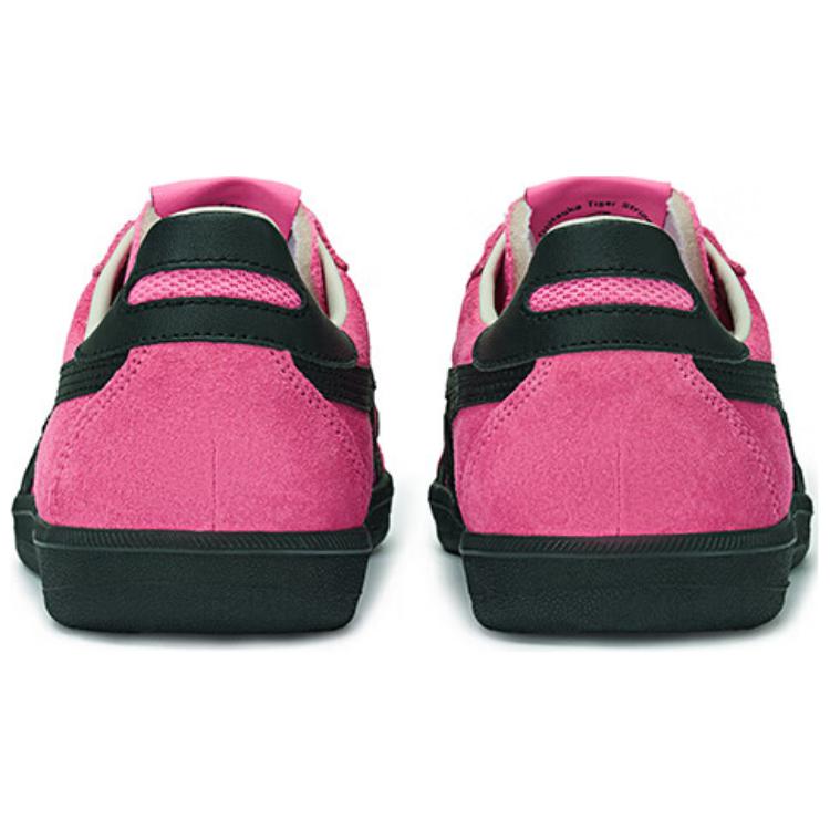 ONITSUKA TIGER Tokuten Fabric Cow Split Leather Retro Fashion Low-Top Skate Shoes Unisex Sneaker Deep-Pink 1183A907-702