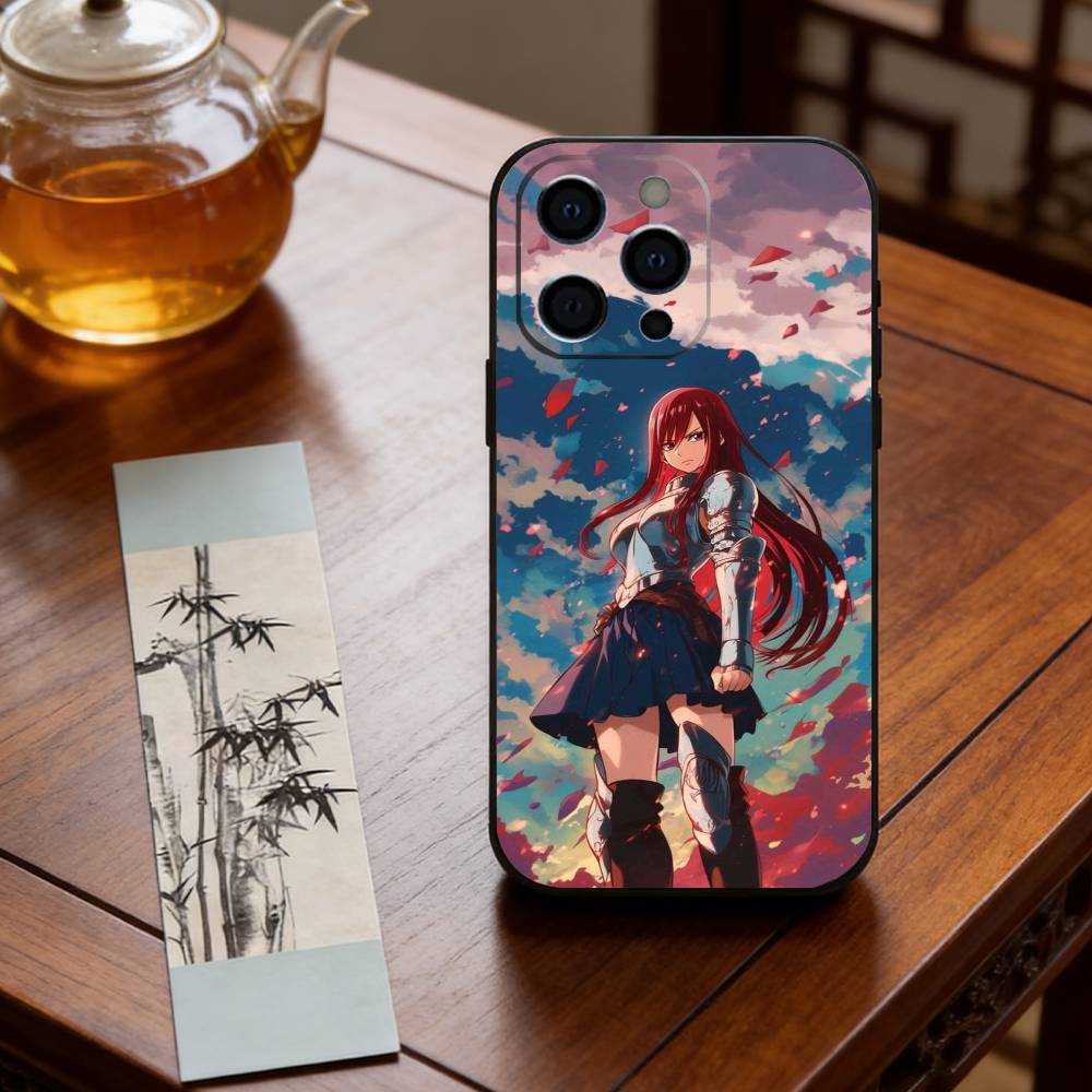 Anime F-Fairy Tail E-Erza Scarlet Phone Case Silicone Soft For IPhone 17 16 15 14 13 12 11 X XR Plus Pro Max Plus