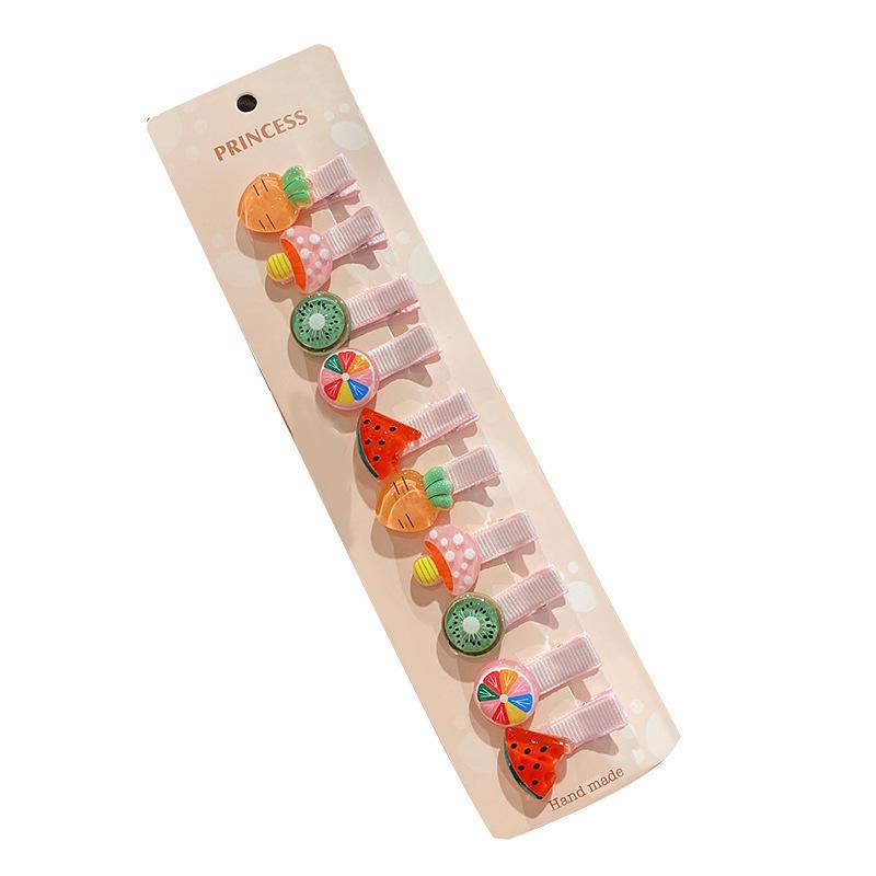 Barrette bec de canard dessin animé pour enfants - Été 2021 Épingle à cheveux en résine plastique pour filles