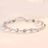 Temperament Bracelet Female Simulation Diamond Bracelet Simple Low Luxury Love Heart Bracelet Jewelry