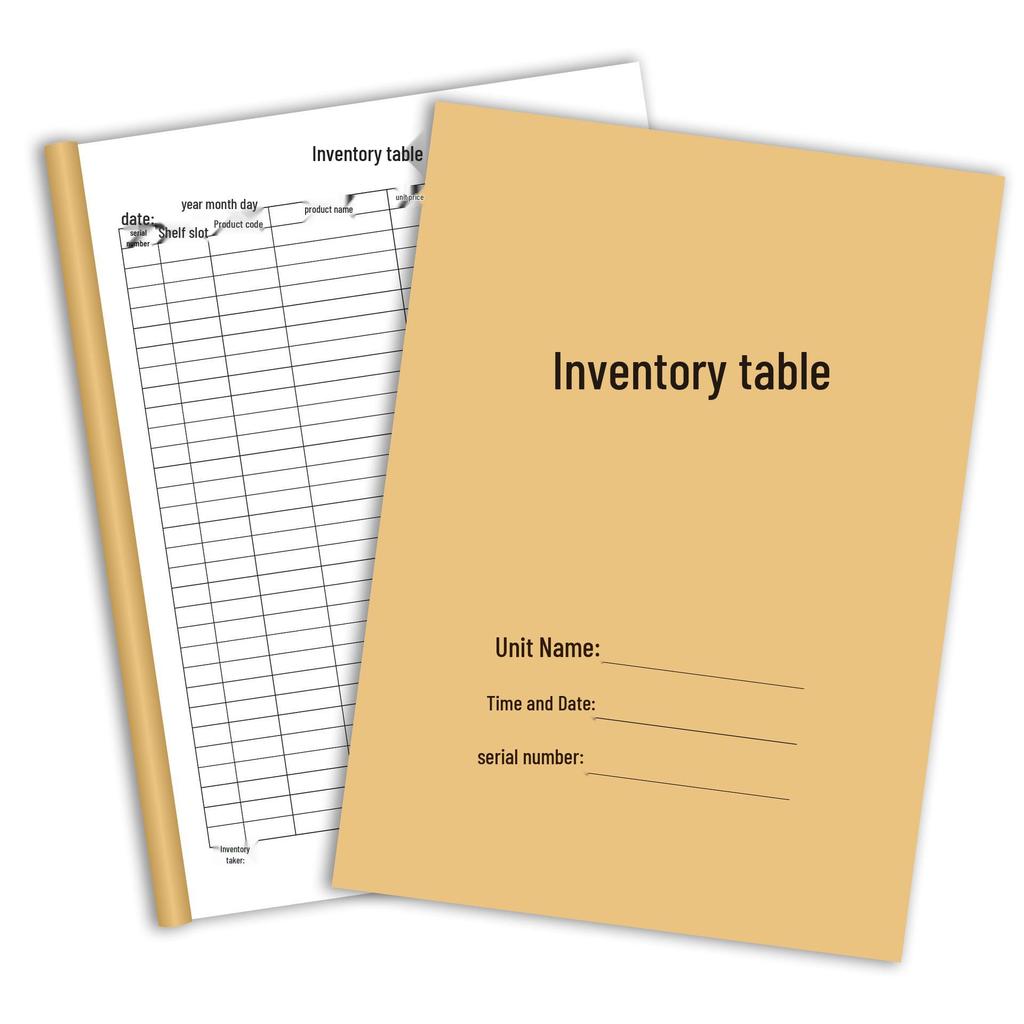 Custom Inventory & Sales Record Notebook with Inbound/Outbound Tracking