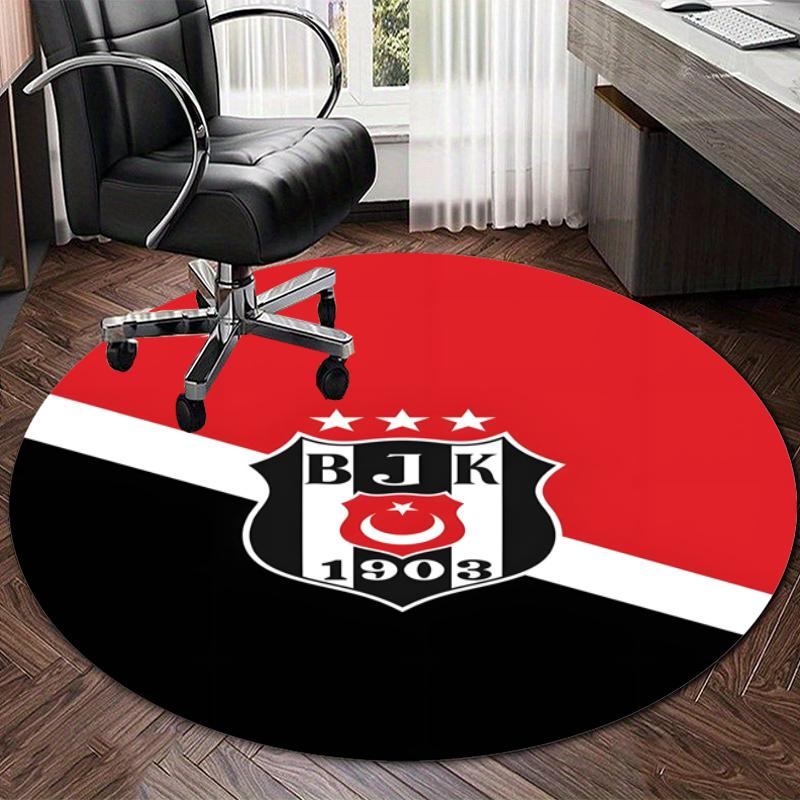Personalized BJK Round Chair Office Rug - Perfect for Mat, Office Chair & More - Ideal Gift for Birthdays and Holidays