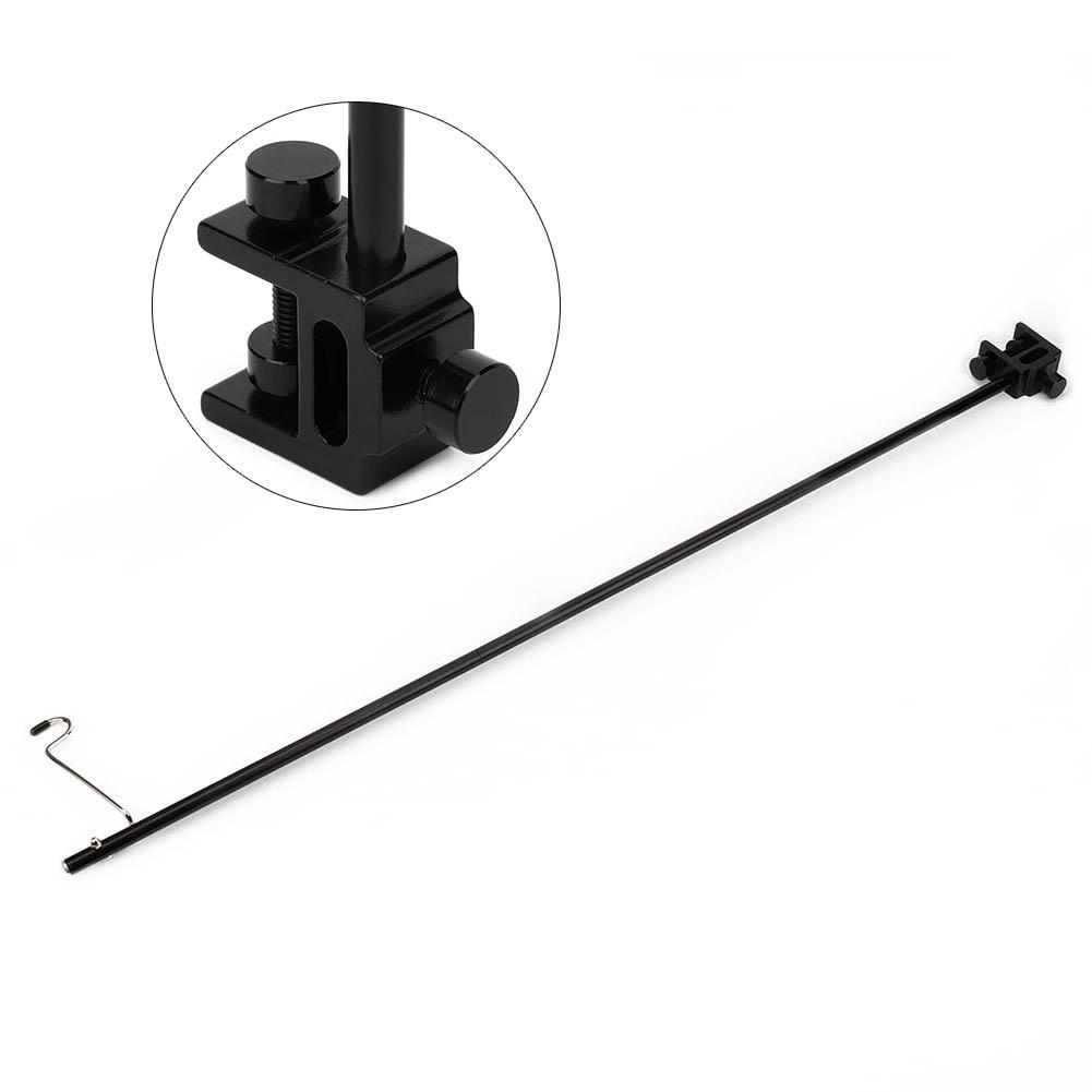 Black Portable Aluminum Alloy Folding Light Bracket Stand Outdoor Camping Table Lamp Pole