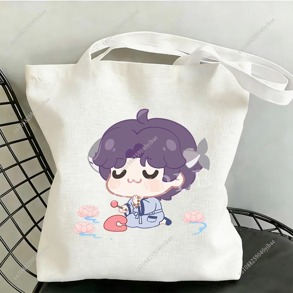 35x40CM Love and Deepspace Super Cute Rafayel Qiyu Canvas Bag Proud Cartoon Rafayel Fans Anime Cosplay Item Storage Backpack