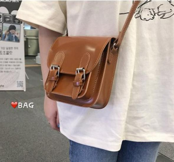 Korean-Inspired Retro Mini Crossbody Bag - Simple Strapped Student Commuter