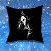 Gothic Cyber Sigil Cross Eyes Cute Cartoon Pillow Case Home BedroomCar Office Decoration Living Room Sofa Cushion Cover Suitable