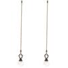 AEE2-Set Of 2 Vintage-Style Clear Fan Pull Ceiling Fan Chain Pulls Crystal Prism Ball