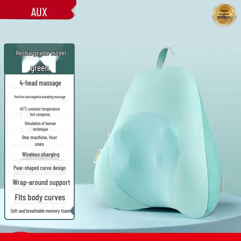 

AUX Multi-functional Back and Neck Massager Cushion Rechargeable