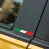 Three-Color Rearview Mirror Decal - Italy, France, Germany - J131