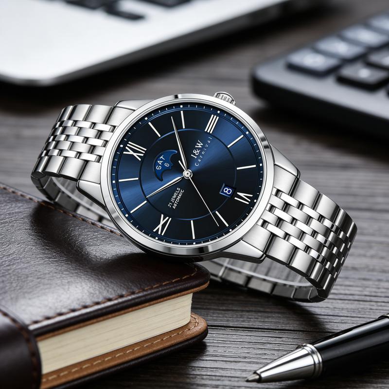 IW Blue Automat Men Watch Japan Miyota Movement Mechanical Waterproof Mens Watches Top Brand Luxury Sapphire Glass Watch Reloj